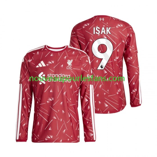 Maillot Liverpool Alexander Isak 9 Homme Tenue Domicile 2026-2027 Manche Longue