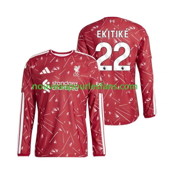 Maillot Liverpool Hugo Ekitike 22 Homme Tenue Domicile 2026-2027 Manche Longue