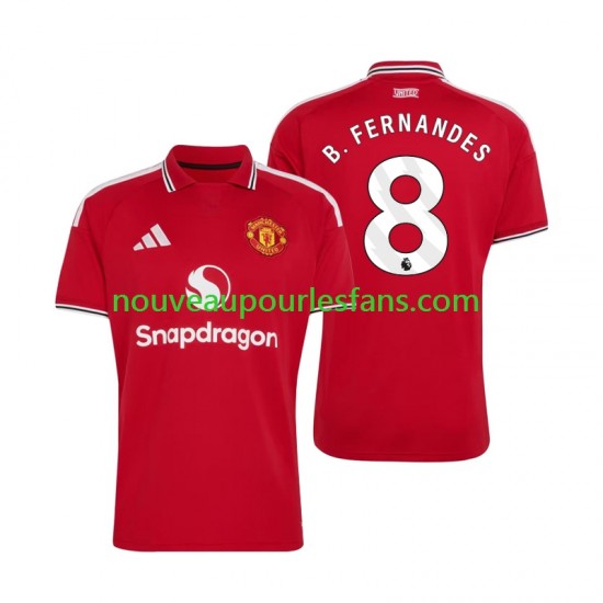 Maillot Manchester United Bruno Fernandes 8 Homme Tenue Domicile 2026-2027 Manche Courte