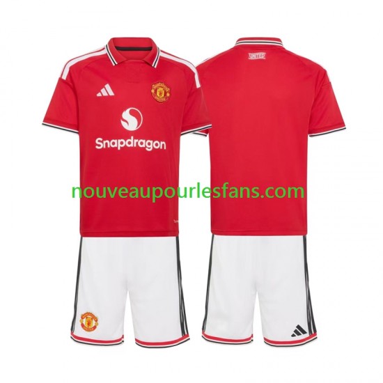 Maillot Manchester United Enfant Tenue Domicile 2026-2027 Manche Courte