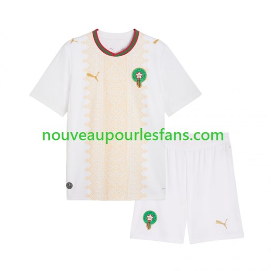Maillot Maroc Enfant Tenue Extérieur 2026 Manche Courte