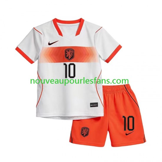 Maillot Pays-Bas Memphis Depay 10 Enfant Tenue Extérieur Coupe du Monde 2026 Manche Courte