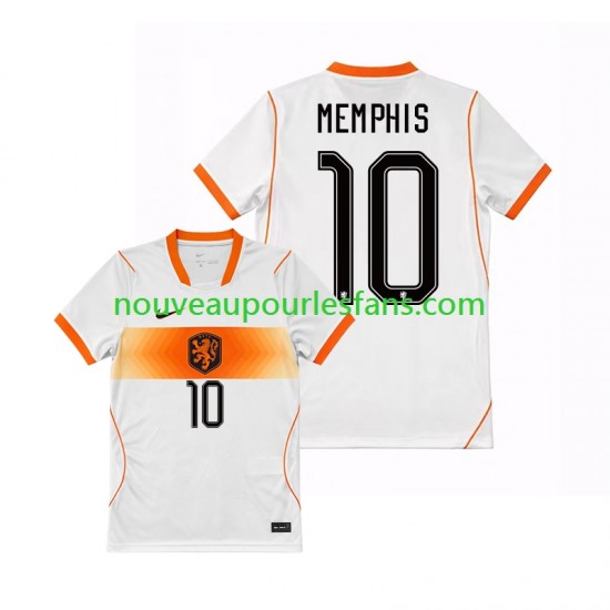 Maillot Pays-Bas Memphis Depay 10 Homme Tenue Extérieur Coupe du Monde 2026 Manche Courte
