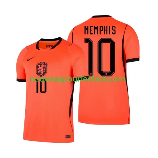 Maillot Pays-Bas Memphis Depay 10 Homme Tenue Domicile Coupe du Monde 2026 Manche Courte