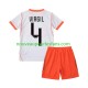 Maillot Pays-Bas Virgil van Dijk 4 Enfant Tenue Extérieur Coupe du Monde 2026 Manche Courte