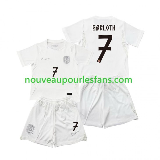 Maillot Norvège Alexander Sorloth 7 Enfant Tenue 3ème Coupe du Monde 2026 Manche Courte