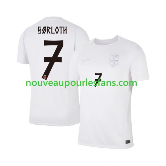 Maillot Norvège Alexander Sorloth 7 Homme Tenue 3ème Coupe du Monde 2026 Manche Courte