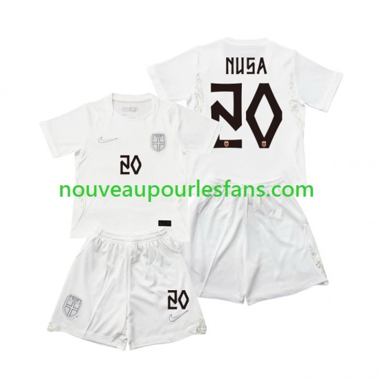 Maillot Norvège Antonio NUSA 20 Enfant Tenue 3ème Coupe du Monde 2026 Manche Courte
