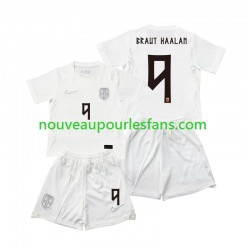 Maillot Norvège Braut Haaland 9 Enfant Tenue 3ème Coupe du Monde 2026 Manche Courte