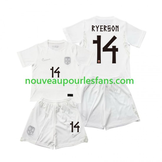 Maillot Norvège Julian Ryerson 14 Enfant Tenue 3ème Coupe du Monde 2026 Manche Courte