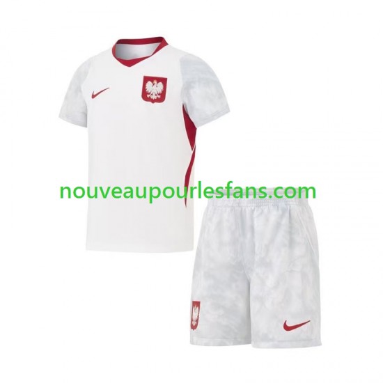 Maillot Pologne Enfant Tenue Domicile Coupe du Monde 2026 Manche Courte