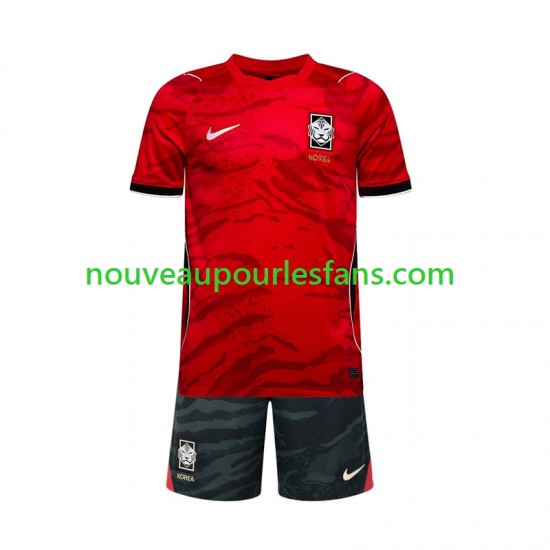Maillot Corée du Sud Enfant Tenue Domicile Coupe du Monde 2026 Manche Courte
