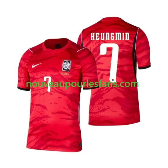 Maillot Corée du Sud Son Heung-min 7 Homme Tenue Domicile Coupe du Monde 2026 Manche Courte