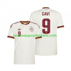 Maillot Espagne Gavi 9 Homme Tenue Extérieur Coupe du Monde 2026 Manche Courte