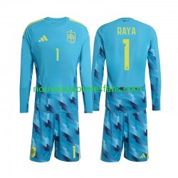 Maillot Espagne David Raya 1 Gardien Enfant Tenue Domicile Coupe du Monde 2026 Manche Longue
