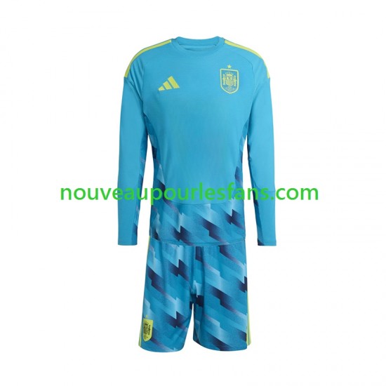 Maillot Espagne Gardien Enfant Tenue Domicile Coupe du Monde 2026 Manche Longue