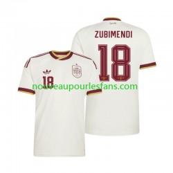 Maillot Espagne Martin Zubimendi 18 Homme Tenue Extérieur Coupe du Monde 2026 Manche Courte