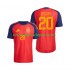 Maillot Espagne Pedri 20 Homme Tenue Domicile Coupe du Monde 2026 Manche Courte
