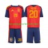 Maillot Espagne Pedri 20 Enfant Tenue Domicile Coupe du Monde 2026 Manche Courte