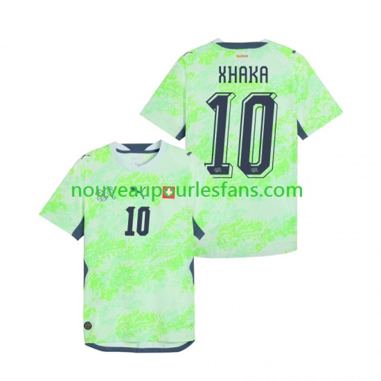 Maillot Suisse Granit Xhaka 10 Homme Tenue Extérieur Coupe du Monde 2026 Manche Courte
