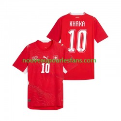 Maillot Suisse Granit Xhaka 10 Homme Tenue Domicile Coupe du Monde 2026 Manche Courte