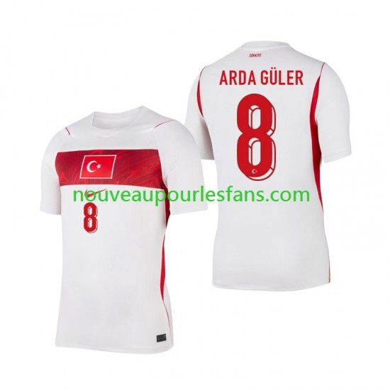 Maillot Turquie Arda Guler 8 Homme Tenue Extérieur Coupe du Monde 2026 Manche Courte