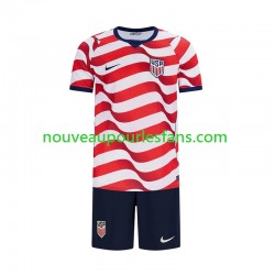 Maillot États-Unis Enfant Tenue Domicile Coupe du Monde 2026 Manche Courte