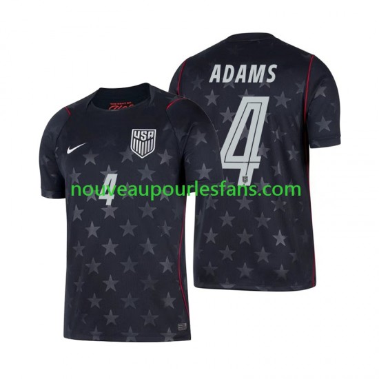Maillot États-Unis Tyler Adams 4 Homme Tenue Extérieur Coupe du Monde 2026 Manche Courte