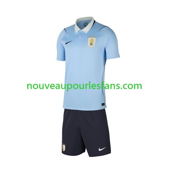 Maillot Uruguay Enfant Tenue Domicile Coupe du Monde 2026 Manche Courte