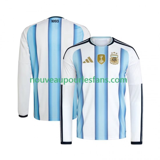 Maillot Argentine Homme Tenue Domicile Coupe du Monde 2026 Manche Longue