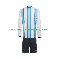 Maillot Argentine Enfant Tenue Domicile Coupe du Monde 2026 Manche Longue