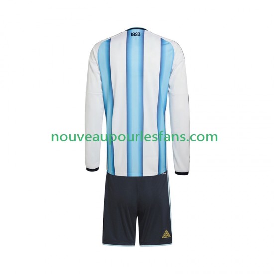 Maillot Argentine Enfant Tenue Domicile Coupe du Monde 2026 Manche Longue