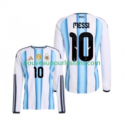 Maillot Argentine Lionel Messi 10 Homme Tenue Domicile Coupe du Monde 2026 Manche Longue