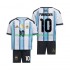 Maillot Argentine Maradona 10 Enfant Tenue Domicile Coupe du Monde 2026 Manche Courte