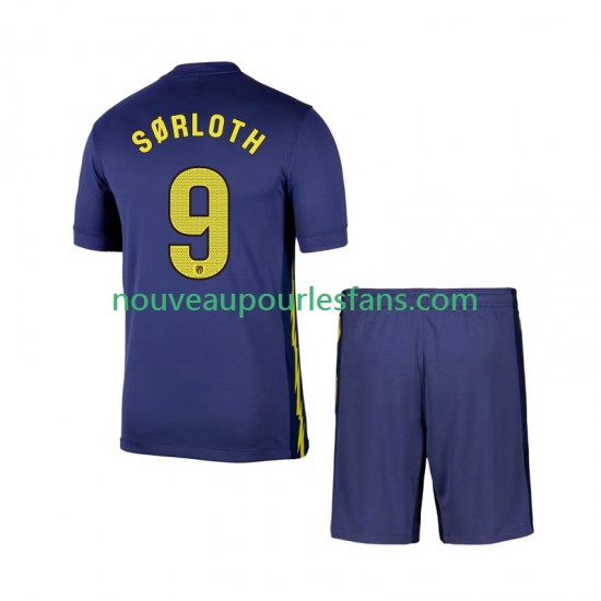 Maillot Atlético Madrid Alexander Sorloth 9 Enfant Tenue Extérieur 2025-2026 Manche Courte