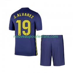Maillot Atlético Madrid Julian Alvarez 19 Enfant Tenue Extérieur 2025-2026 Manche Courte