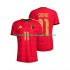 Maillot Belgique Jeremy Doku 11 Homme Tenue Domicile Coupe du Monde 2026 Manche Courte