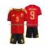 Maillot Belgique Openda 9 Enfant Tenue Domicile Coupe du Monde 2026 Manche Courte