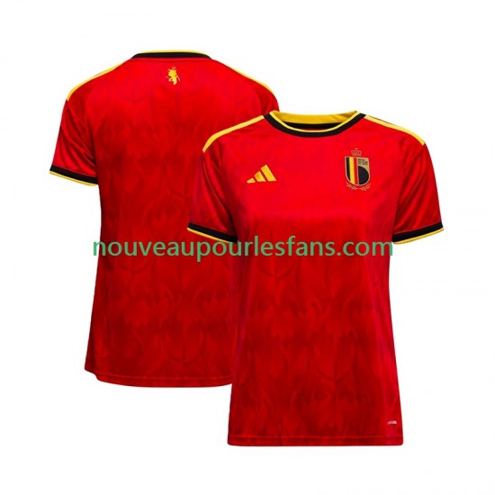 Maillot Belgique Femme Tenue Domicile Coupe du Monde 2026 Manche Courte