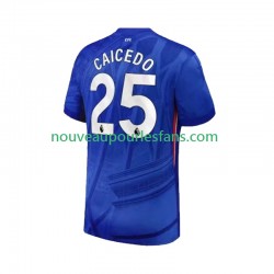 Maillot Chelsea Moises Caicedo 25 Homme Tenue Domicile 2025-2026 Manche Courte