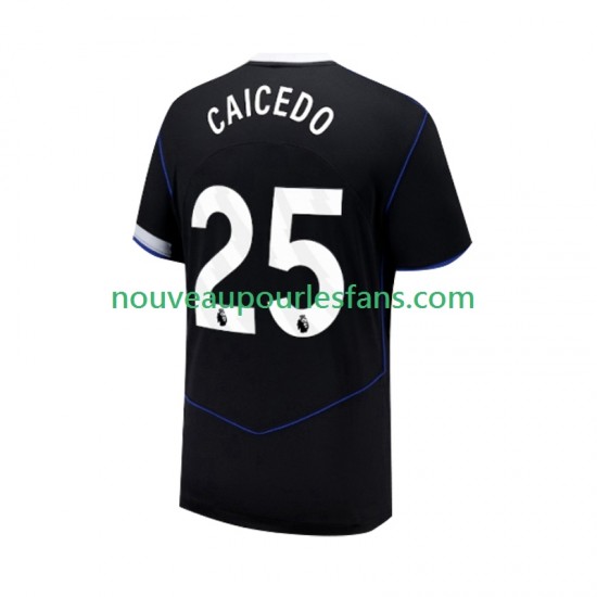 Maillot Chelsea Moises Caicedo 25 Homme Tenue 3ème 2025-2026 Manche Courte