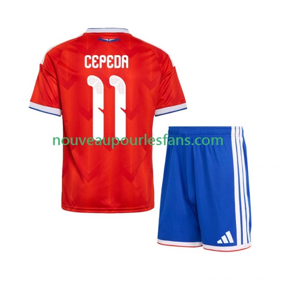 Maillot Chili Lucas Cepeda 11 Enfant Tenue Domicile 2026 Manche Courte