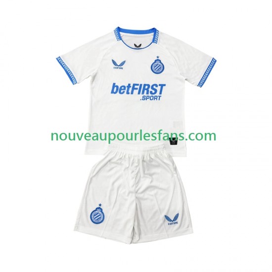 Maillot Club Brugge Enfant Tenue Extérieur 2025-2026 Manche Courte