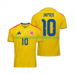 Maillot Colombie James Rodriguez 10 Homme Tenue Domicile Coupe du Monde 2026 Manche Courte