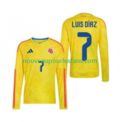 Maillot Colombie Luis Diaz 7 Homme Tenue Domicile Coupe du Monde 2026 Manche Longue