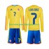 Maillot Colombie Luis Diaz 7 Enfant Tenue Domicile Coupe du Monde 2026 Manche Longue