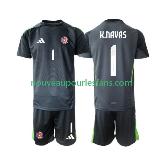 Maillot Costa Rica Keylor Navas 1 Gardien Enfant Tenue Extérieur 2025 Manche Courte
