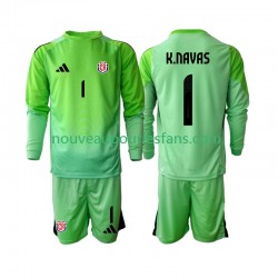 Maillot Costa Rica Keylor Navas 1 Gardien Enfant Tenue Domicile 2025 Manche Longue