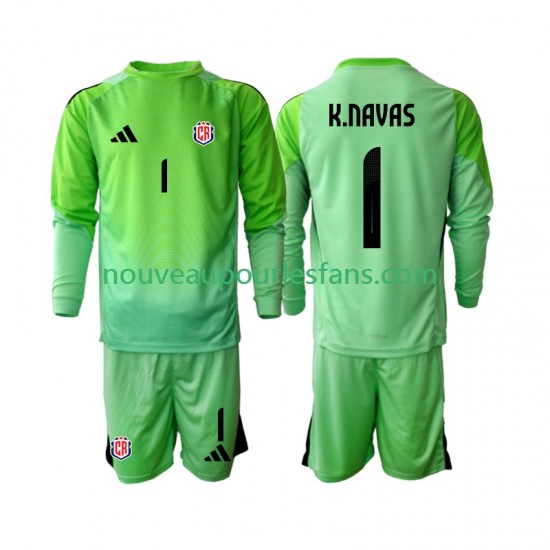 Maillot Costa Rica Keylor Navas 1 Gardien Enfant Tenue Domicile 2025 Manche Longue