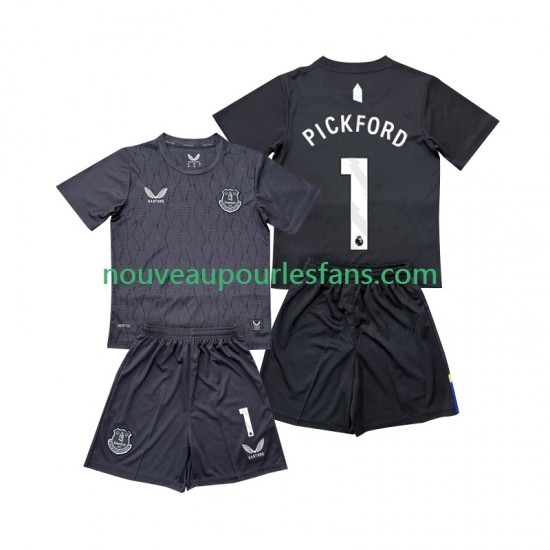 Maillot Everton Pickford 1 Gardien Enfant Tenue Extérieur 2025-2026 Manche Courte